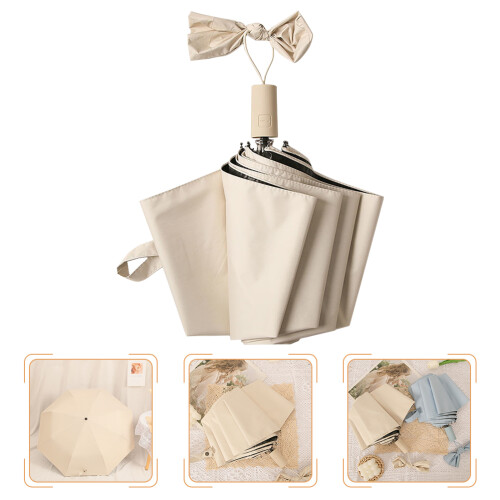 1Beige Uv-Beschermingsparasol Lichtgewicht 2