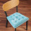 Almofada de assento em veludo cristal azul celeste com alças (1 peça) 3