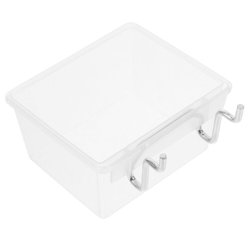 pegboard bakje - plastic opbergbak met haak voor pegboard 1