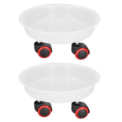 Runder, rollbarer Blumentopf-Untersetzer mit Universalrollen für den Garten 1