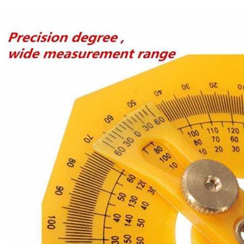 Precise Protractor Angle Finder Woodworking Goniometer 0-180 Degree Angle Ruler Gauge Measuring Tool 1