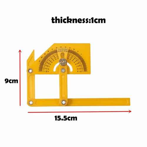 Precise Protractor Angle Finder Woodworking Goniometer 0-180 Degree Angle Ruler Gauge Measuring Tool 2