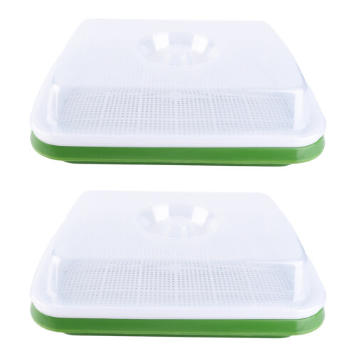 Sprouting Tray Transparent Lid Dense Small Holes Fine Workmanship Plastic Material Seed Sprouter 1