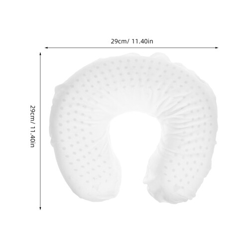 1Pc Latex U Shaped Pillow For Cervical Neck Support White 1