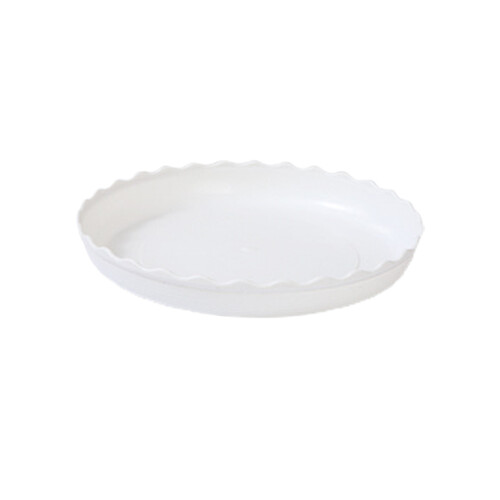 Portavaso rotondo in plastica con base mobile e vassoio per l'acqua. 1