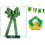 Laço de guirlanda verde com glitter para o Dia de São Patrício, 30 cm (12 polegadas) 4