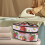 Portable travel steamer pouch strawberry daisy case with 2