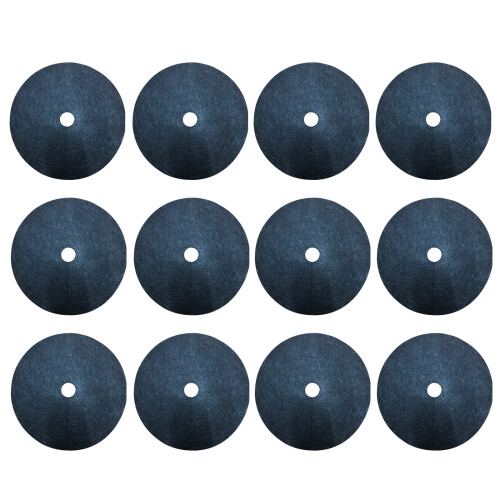 24Pcs  Tree Protector  Mat Black Durable  Tree Barrier Mat For Gardens Balconies 2