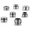 7Pcs Multiple Size Tap Hose Adapters Solid Brass Fit Removable Sink Aerators 2