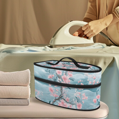Garment Steamer Case with Zipper Closure Cherry Blossom Pattern Dustproof Travel Case, Case Only 1
