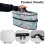 Garment Steamer Case with Zipper Closure Cherry Blossom Pattern Dustproof Travel Case, Case Only 5