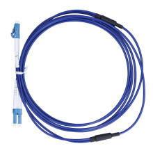 Single Mode 2-Kern-Geflechtschutz-Faseroptik-Patchkabel LC UPC Blau 5m für Netzwerk