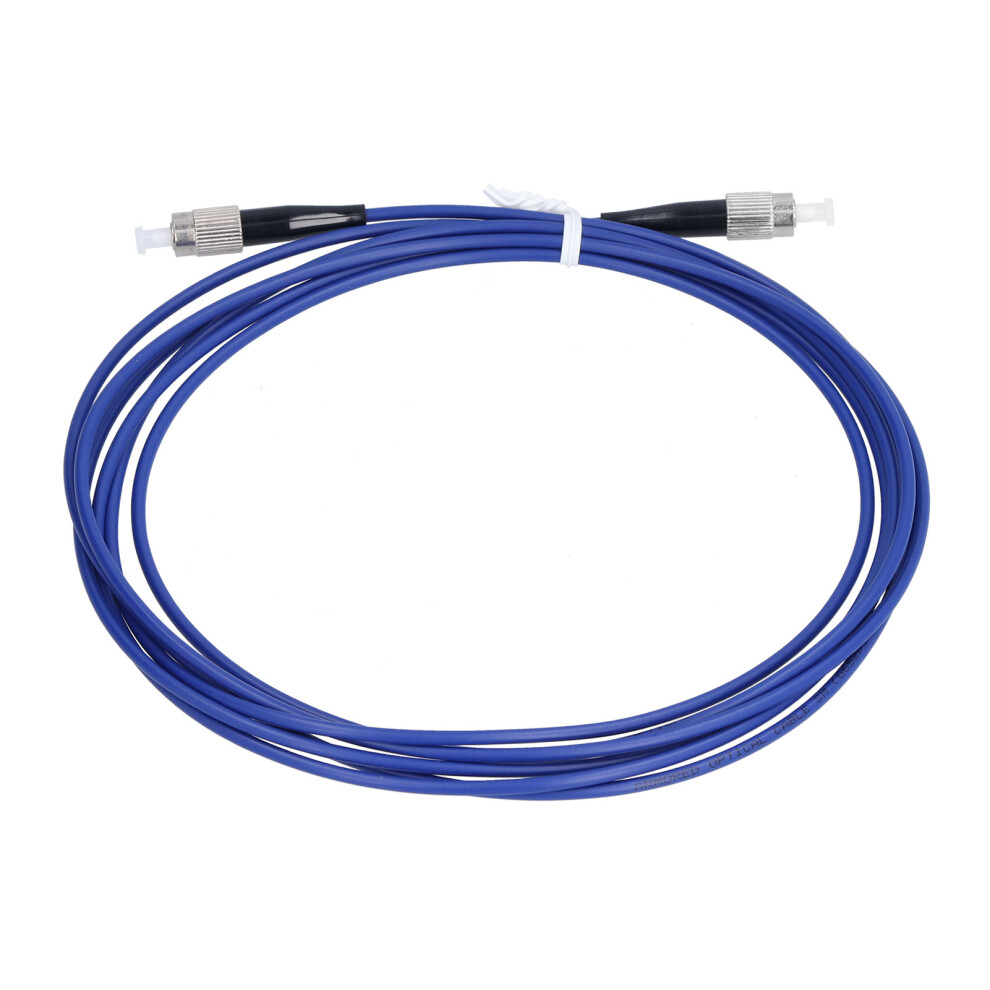 5M Single Mode Optical Fiber Jumper 1 Core Armored Fc Upc Patch Cord Blue 4971390706819