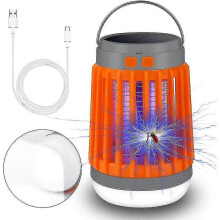 Camping Lamp Solar Camping Lamp Uv Insect Camping Ip67 Waterproof Portable Tent Lamp Usb Recharge