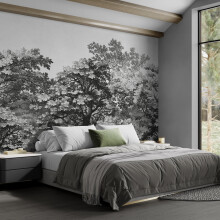 Superfresco Easy Forest Canopy Mono Print To Order 3m x 2.8m Mural | Wallpaper Roll