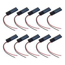 10PCS Battery Power Indicator 3S Ternary Lithium Battery Lithium Iron Phosphate Lead-Acid Battery Capacity Display