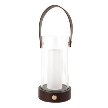 Veilleuse Portable en Bois Minimaliste Nordique - 3 Couleurs, Rechargeable par USB, Lampe D'Intérieur et D'Extérieur Portable