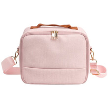 Borsa Fotografica Multifunzionale per Esterni, Borsa A Tracolla Trapuntata, Custodia per Fotocamera Digitale, Rosa