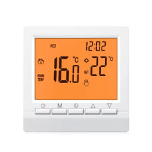 Thermostat Numérique pour Chaufferie à Gaz, Programmable, à Piles, Montage Mural
