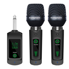 2,4G-Mikrofon-Transceiver (Kabelgebunden und Drahtlos), Dynamische Mikrofonkapsel, Audiomixer, PA-System, 6,35-mm-UHF-XLR-Adapter
