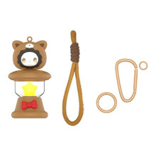 For Airtag Anti-Lost Device Night Light Pendant Protective Cover Cartoon Cute Children Couple Dustproof Storage Bear