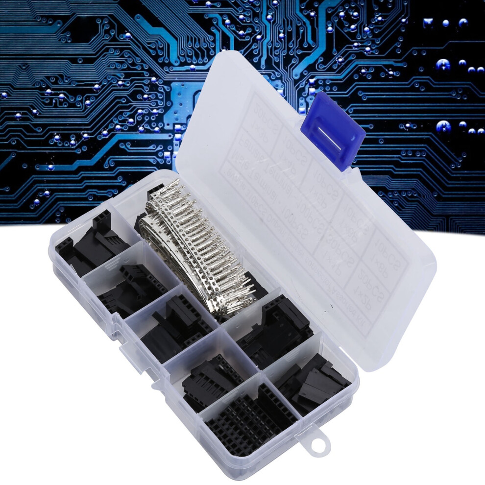 310Pcs Jumper Wire Connector Set 2.54Mm Male Female Pins Plastic Copper 6941390707473