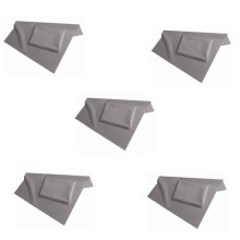 5X Chiffon de Nettoyage ÉCran Fibre 19X20 cm, Gris, pour Toutes les Smartphones et Tablettes - Display Cloth Clean - Screen Cloth