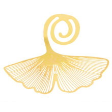 2X Bookmark Ginkgo Leaf Metal Gift Souvenir Book Reading