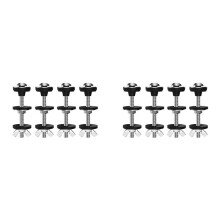 Kit de 8 Pernos Universales para Tanque de Inodoro A Taza, de Acero Inoxidable Resistente, Resistente Al Agua, con Tornillo de Tuerca Extra Largo