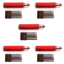 5X 6 in 1 Hexagon Screwdriver H1.5 2.0 2.5 3.0mm Hex Slotted Phillips Screwdriver Tool Kit,2