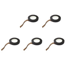 5pcs 30Yard 12mm Self-Adhesive Paper Tape Floral Stem for Garland Wreaths DIY Artificial Silk Flower(Brown)