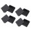 80mm x 80mm Square Plastic Caps Pipe Tube Inserts End Plug 8 Pieces 1