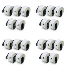 20 Rollen voor DK11208 Thermische Label 38Mmx90Mm Gestanste Labels DK-11208 DK 11208 Compatibel voor QL Printer