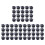 Square Tubing Pipe End Caps Insert Plugs M8 Thread 20x20mm 60Pcs Black 1