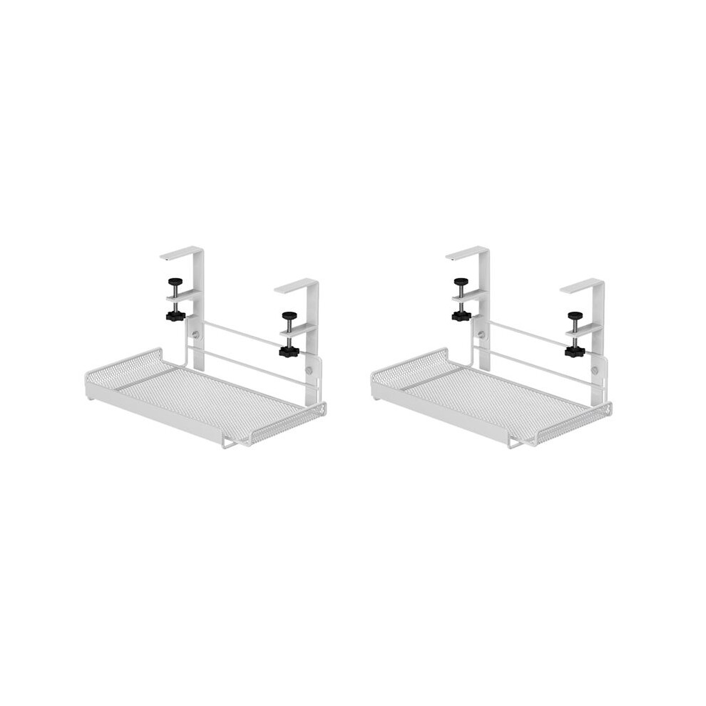 Photos - Cable (video, audio, USB) Jojomino 2X Under Desk Cable Management Tray, Workstation Storage, Metal Cable Tray Basket,Standing Desk Style 1 