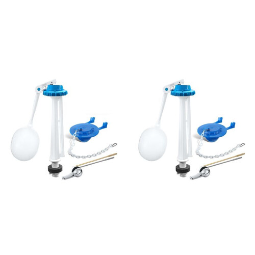 2X Kit de Substituição de Tanque de Vaso Sanitário, Kit de Substituição de Válvula Flutuante de Vaso Sanitário de 2 Polegadas