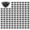200PCS Cable Railing Rubber Grommets for 1/8Inch 5/32Inch 3/16Inch Cable for Metal Cable Railing Posts,Cable Railing Kit 1