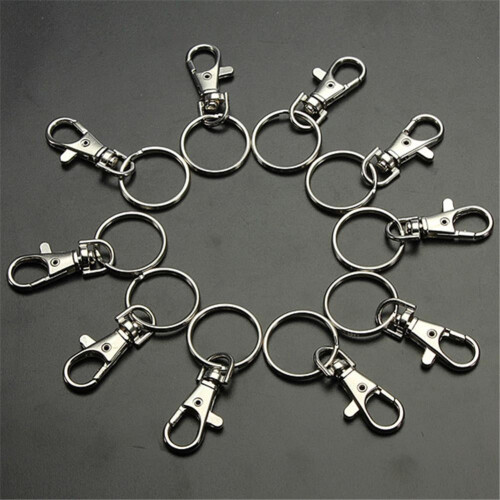 Silver Lobster Clip Hook Chain Split Ring Craft Accessory 1