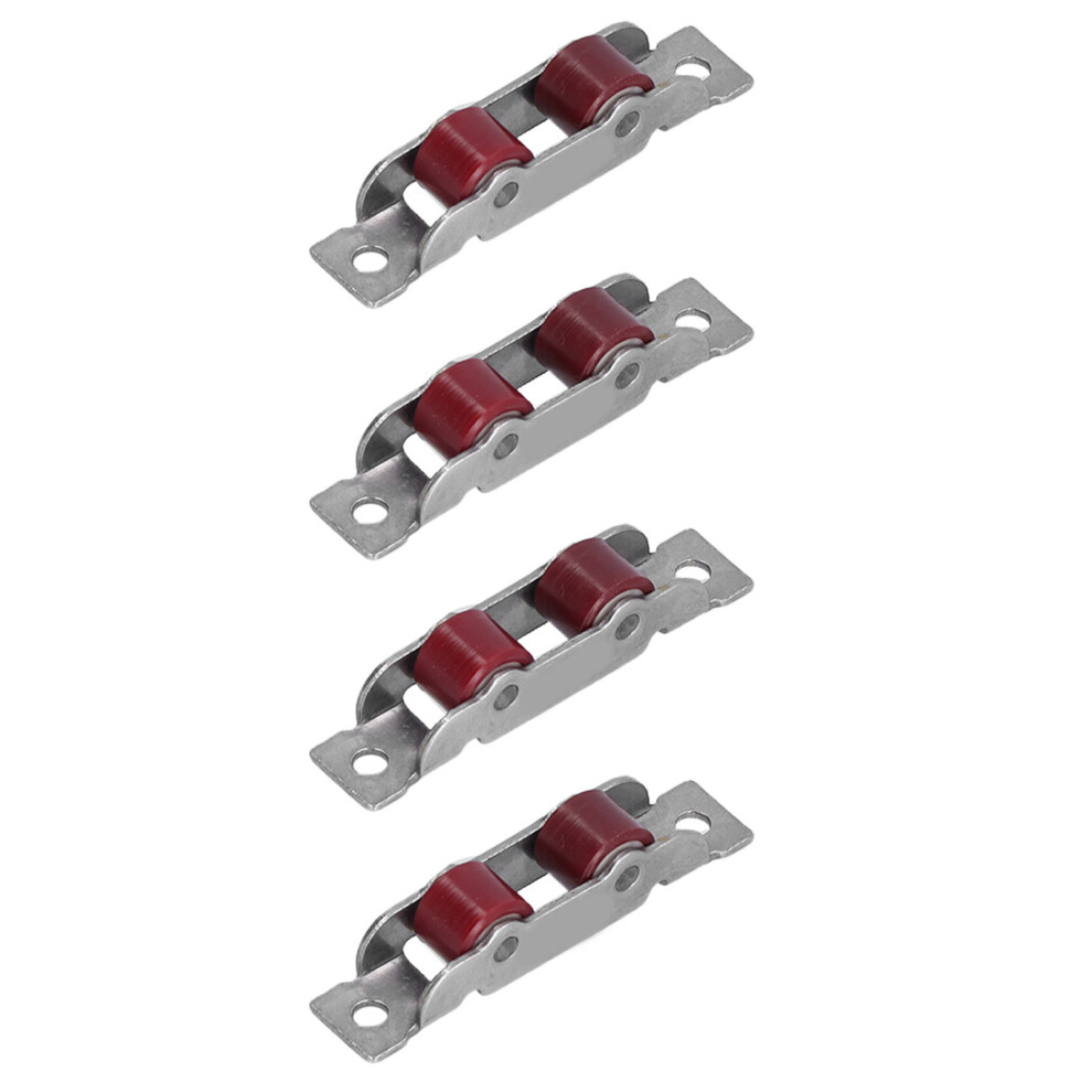 4Set Stainless Steel Nylon Window Pulley, Double Wheel, 14Mm Groove 4381390708698