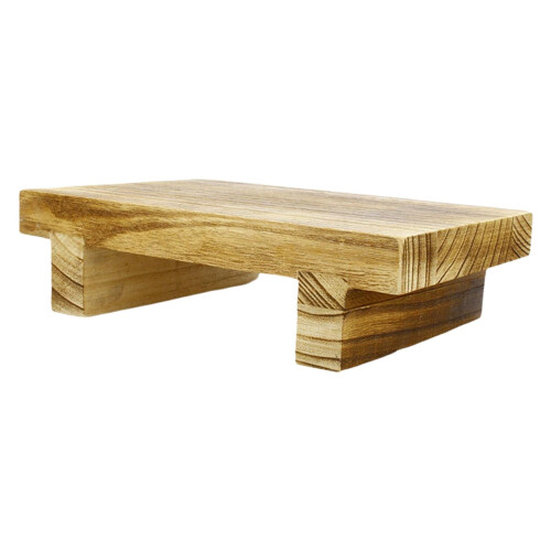 Ξύλινο σκαμπό κρεβατιού 25x18x7cm εσωτερικού και εξωτερικού χώρου για τουαλέτα