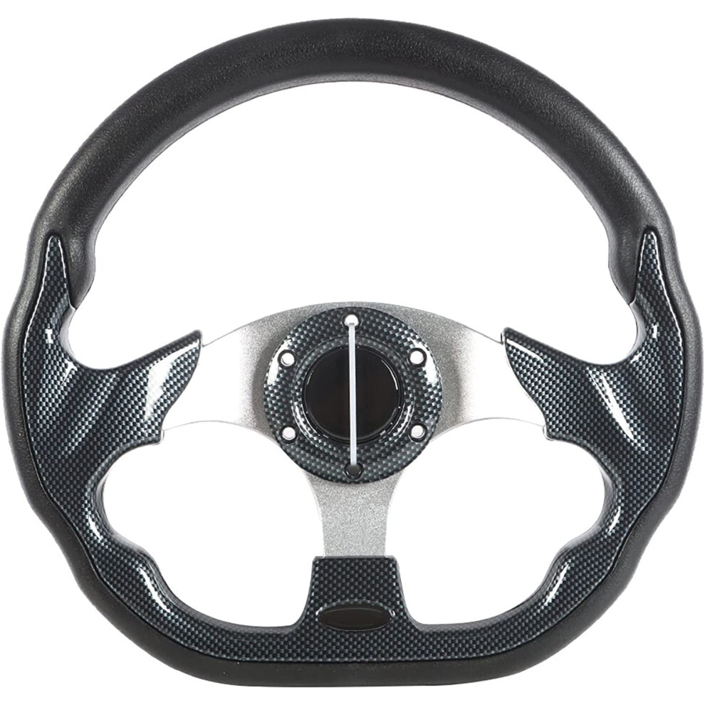 Golf Cart Steering Wheel Fits For Ezgo Club Car Yamaha Carbon Fiber 9028731157078