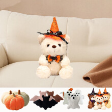Almofadas decorativas de Halloween – Almofadas de pelúcia em formato de morcego/abóbora/fantasma/urso para sofá, cama e sala de estar.