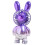 Little Rabbit Gradient Color Electroplattierung Handheld Lighting Charging Fan 1