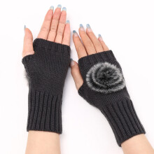 Winter Gloves for Women – Warm, Windproof, Thermal Lined, Touchscreen-Compatible, Elastic Cuff – Dark Gray