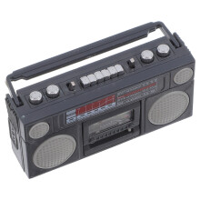 Dockhusdekoration Mini Radio Retro Klassisk Plast 1-pack