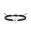Sterling Silver Initial Bracelet Adjustable Braided Disc 1