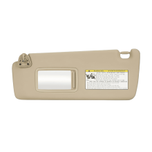 Sun Visor For Toyota Highlander 2004 2005 2006 2007 With Vanity Mirror Replacement OEM 74320-48260-A0-Left Driver Side-beige