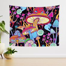 BLINGPAINTING Színes gomba alakú gobelin szemek gobelinek fali dekoráció hálószoba dekorációhoz