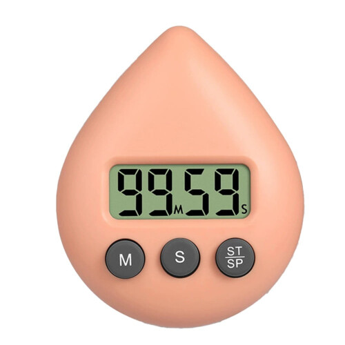 JINGT Timer, Waterdichte Douchetimer, Timer, Badkamertimer Oranje