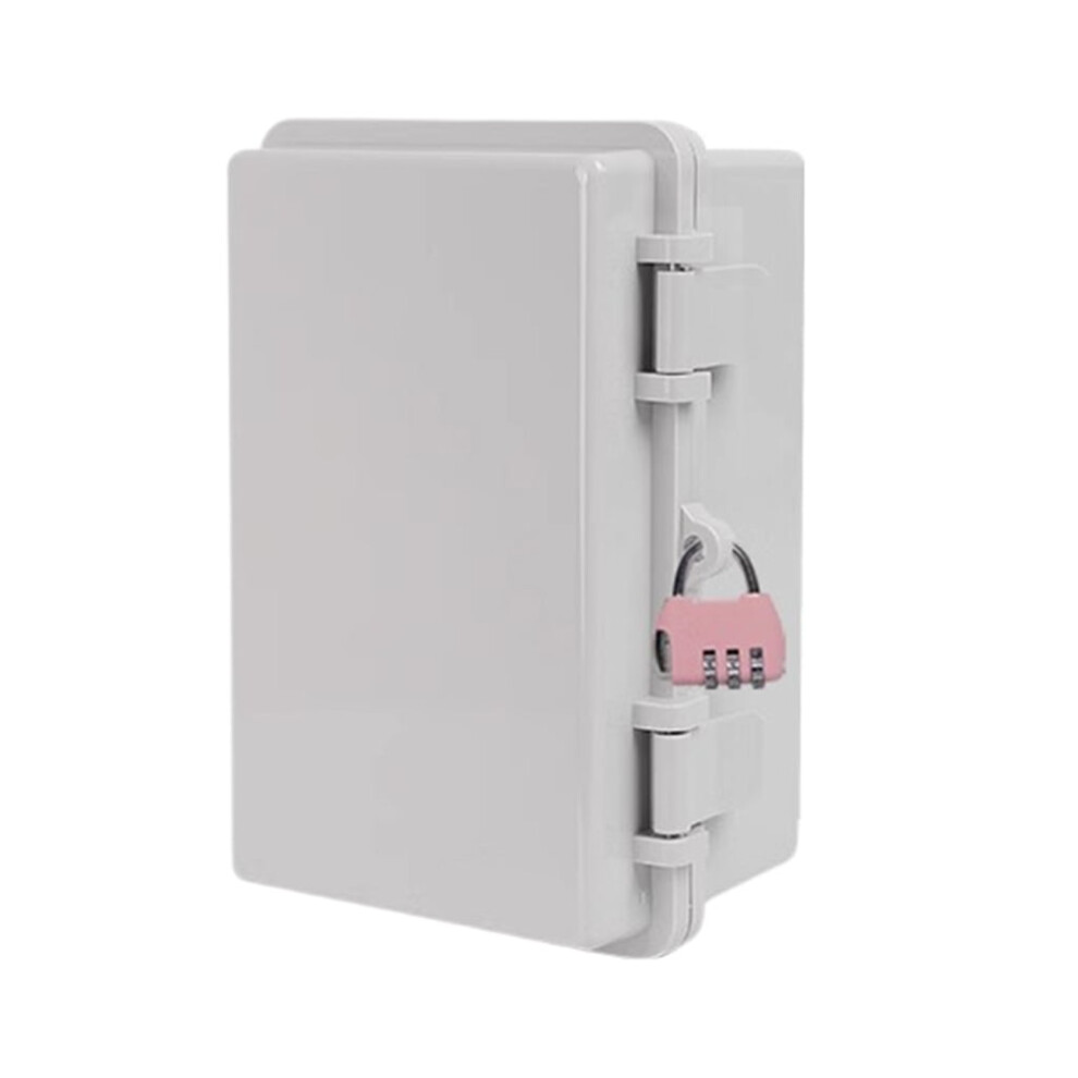 Outdoor Electrical Safety Box Lock Mechanism Weatherproof Power Outlet Case 9028731086354
